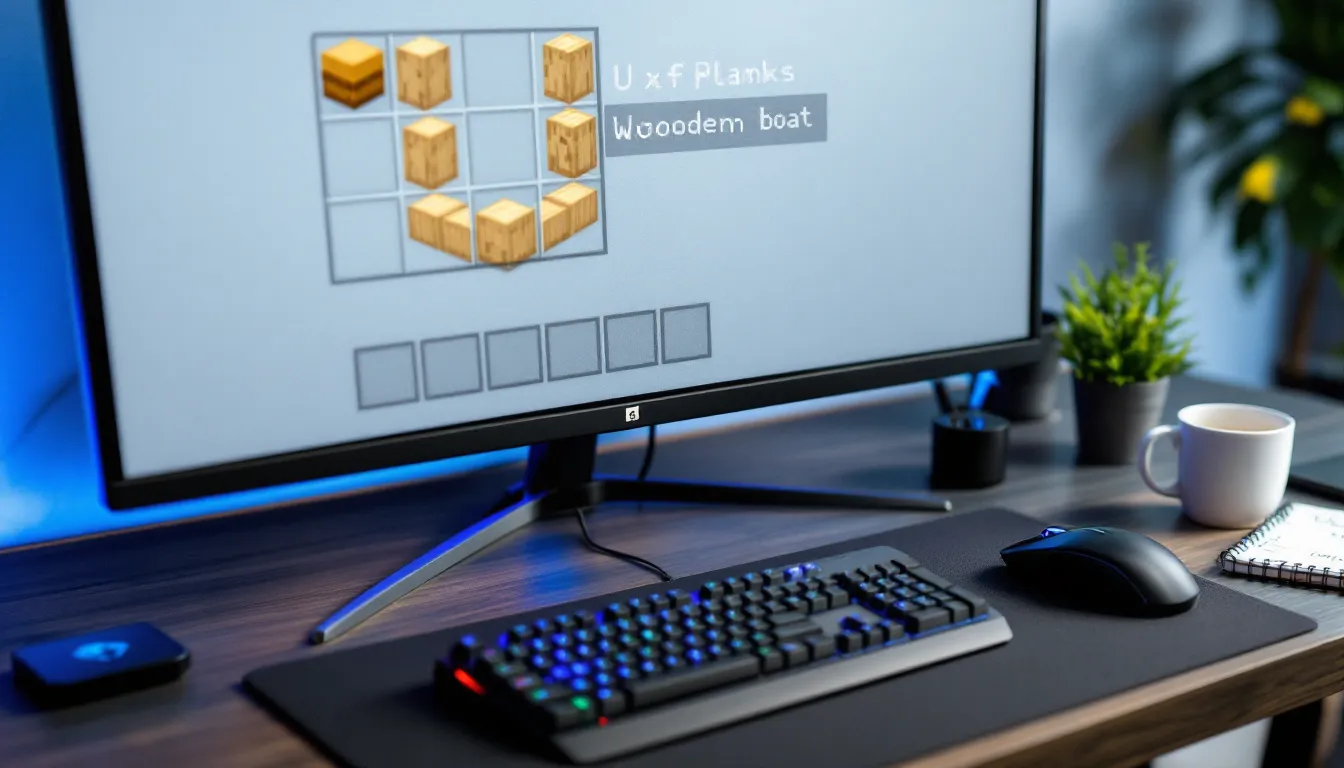 boat recipe minecraft