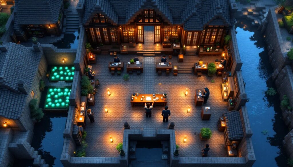 minecraft in village