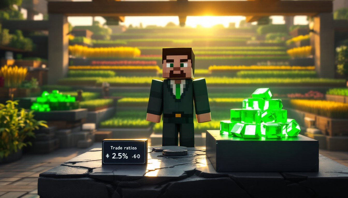 emeralds in minecraft